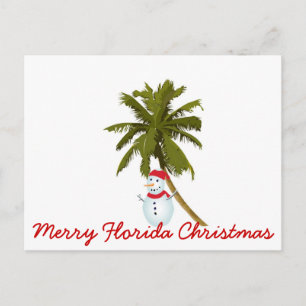 Merry Florida Christmas Feiertagspostkarte