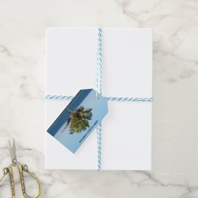 MERRY FLORIDA CHRISTMAS GESCHENKANHÄNGER (Mit Garn)