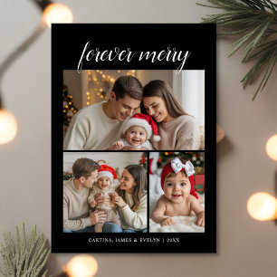 Merry Forever - Festive Family Frame Urlaubskarte Feiertagskarte