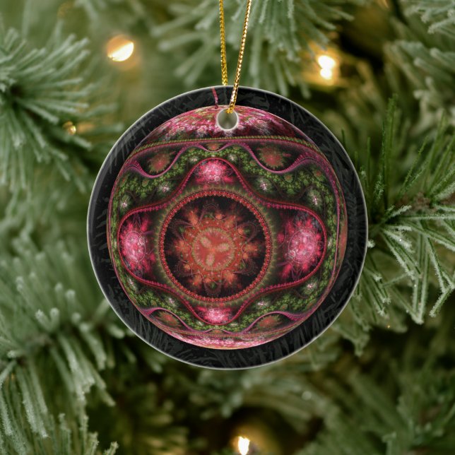 Merry Fraktal Art Ornament (Baum)