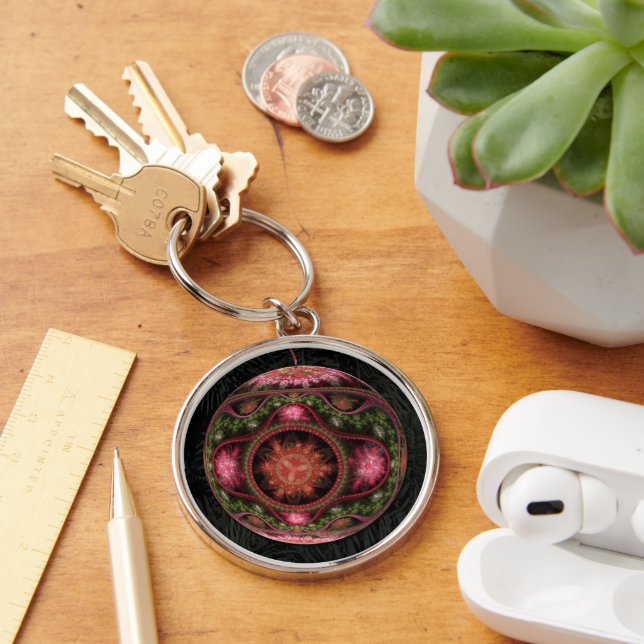 Merry Fraktal Art Ornament Schlüsselanhänger (Schreibtisch)