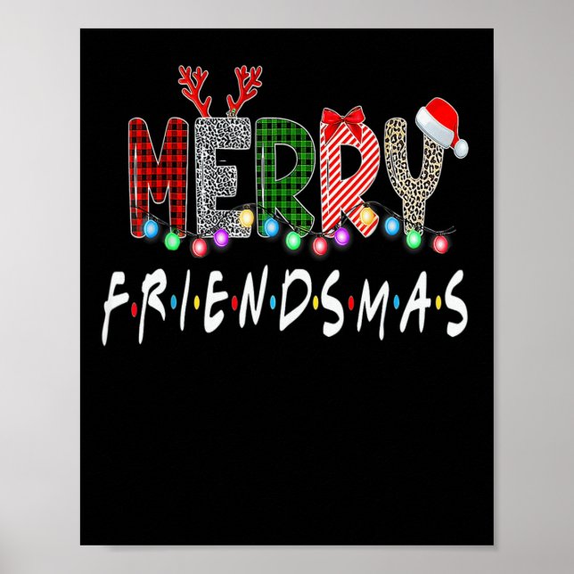 Merry Friendsmas Christmas Friends Matching Sweate Poster (Vorne)