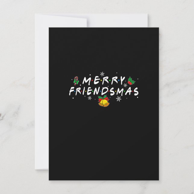 Merry Friendsmas Friends Weihnachts Weihnachten We Einladung (Vorderseite)