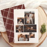 Merry | Gallery Wall 6 Fotogalerie Weihnachten Folien Feiertagskarte<br><div class="desc">Geben Sie Ihren Weihnachtskarten ein Glanzlicht mit Goldfolie, Silber oder Rose! Mit dieser stilvollen Weihnachtsfolienkarte mit einer trendigen Galerie-Wandgestaltung lassen Sie Ihre Lieblingsmomente aus der Foto-Welt ausklingen. Mit sechs Foto-Slots in verschiedenen Größen können Sie Portraits, Landschaften und quadratische Aufnahmen von gemütlichen Familienszenen, Ferien-Spaß oder festliche Selfiden mischen. "Merry" wird in...</div>