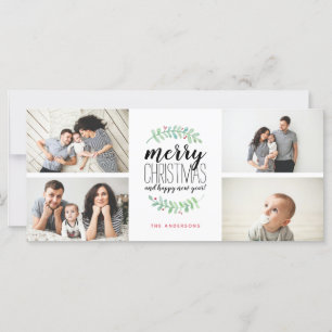 Merry Garland Holiday Weihnachten 4-Foto Collage