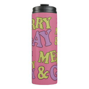 Merry & Gay individuelle Name tumbler Thermosbecher