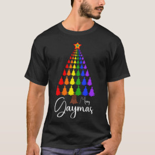 Merry Gaymas Christmas Santa Human LGBT Gay Pride T-Shirt