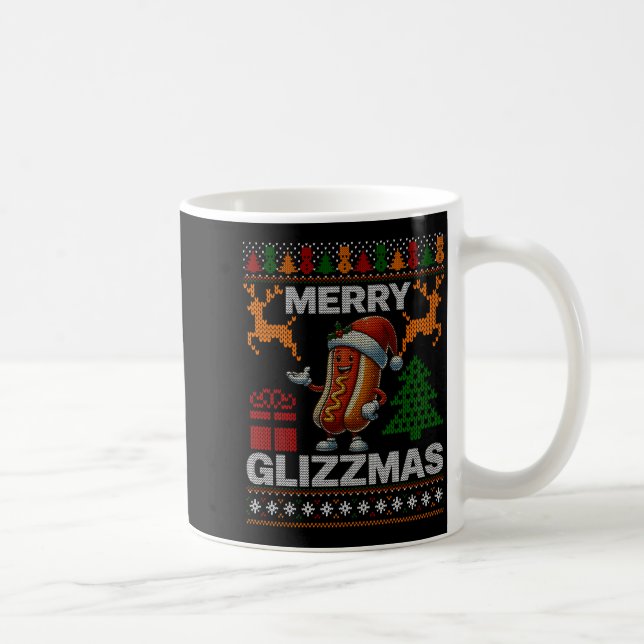 Merry Glizzmas -christmas Glizy Matching Family Ug Kaffeetasse (Rechts)