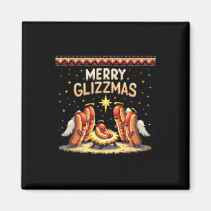 Merry Glizzmas Hot Hunde Humor Funny Food Liebhabe Magnet
