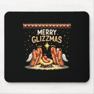 Merry Glizzmas Hot Hunde Humor Funny Food Liebhabe Mousepad