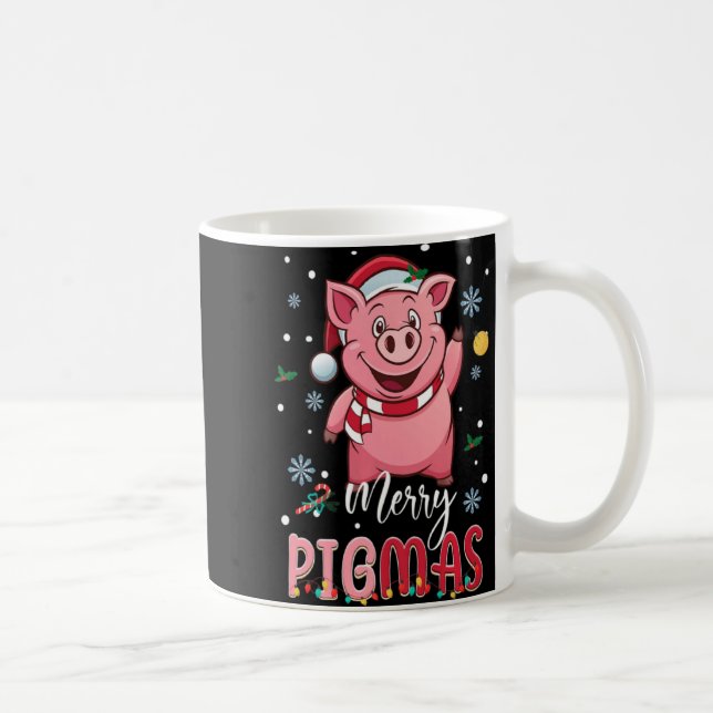 Merry Gmas Santa G Christmas Lights Xmas Farm T Sh Kaffeetasse (Rechts)