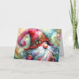 Merry Gnome Christmas Feiertagskarte