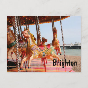 Merry-go-round, Brighton Feiertagspostkarte