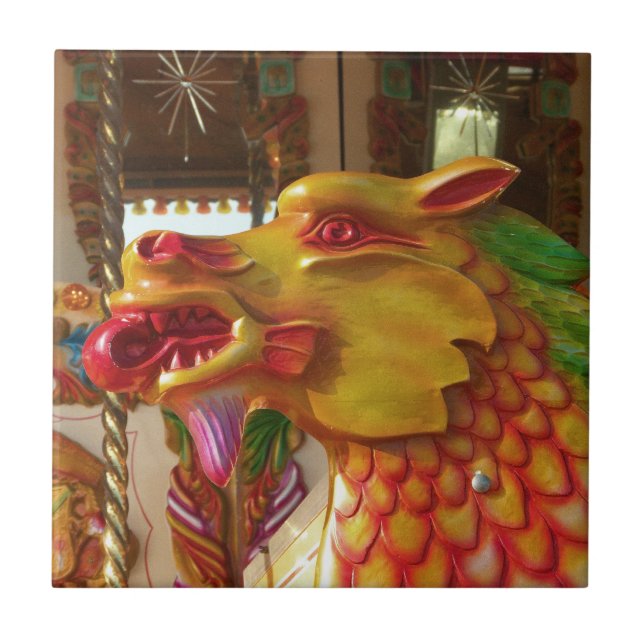 Merry-go-Round-Dragon Fliese (Vorderseite)