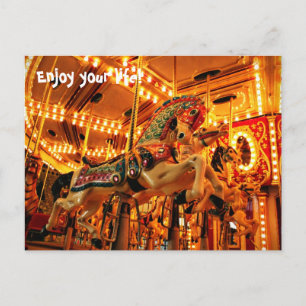 Merry go Round Feiertagspostkarte