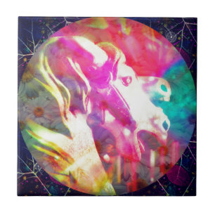 Merry Go Round Horse Digitale Kunst Fliese
