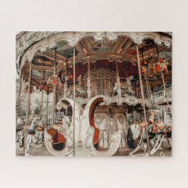 Merry-Go-Round Sacred Heart Montmartre Paris Puzzle