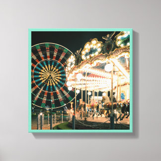 Merry-go-round-Unterhaltung Serie 43 Leinwanddruck
