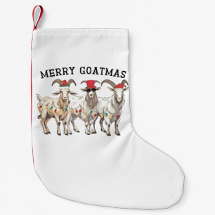 Merry Goatmas Tierziege Lover Frohe Weihnachten Kleiner Weihnachtsstrumpf