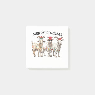 Merry Goatmas Tierziege Lover Frohe Weihnachten Post-it Klebezettel