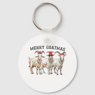 Merry Goatmas Tierziege Lover Frohe Weihnachten Schlüsselanhänger