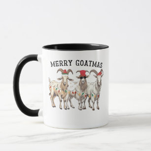 Merry Goatmas Tierziege Lover Frohe Weihnachten Tasse