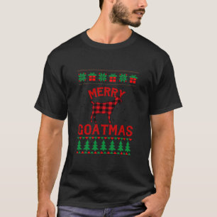 Merry Goatmas Weihnachtsziege Liebhaber Ugly T-Shirt