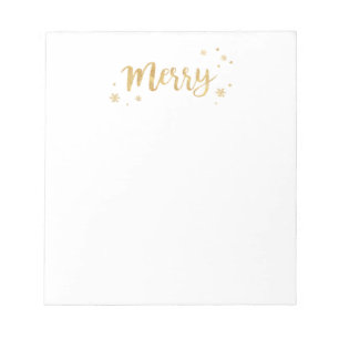 Merry (Gold) Notizblock