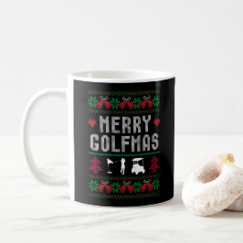 Merry Golfmas Golf Golfing Golfer Ugly Weihnachten Kaffeetasse