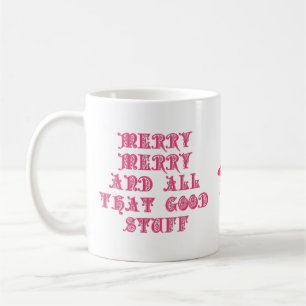 Merry Good Stuff Pink Tasse