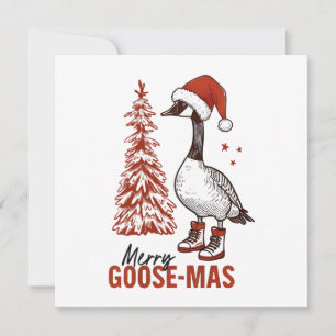 Merry Goose-Mas Feiertagskarte
