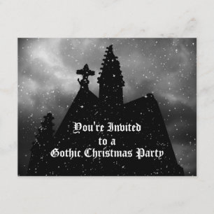 Merry Gothic Weihnachten-Party Einladungen