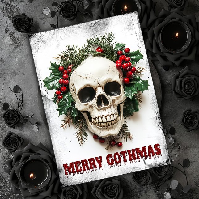 Merry Gothmas Weihnachtskarte Dankeskarte (Von Creator hochgeladen)