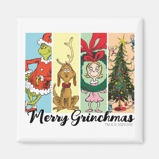 Merry Grinchmas Holiday Collage Magnet (Vorne)