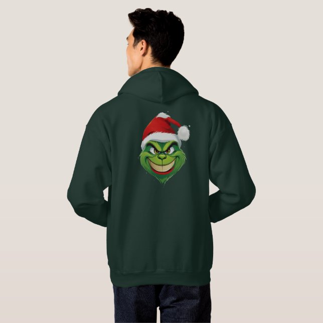 "Merry Grinchmas" Hoodie (Schwarz voll)