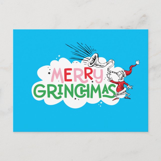 Merry Grinchmas Mister Grinch Postkarte (Vorderseite)