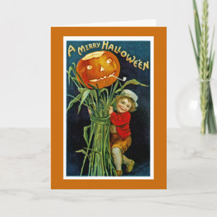 Merry Halloween Jack o' Lantern Karte
