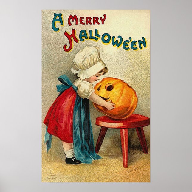 Merry Halloween Wish Poster (Vorne)