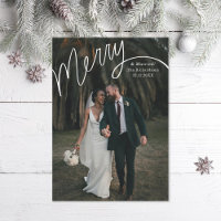 Merry Hand Lettering Wedding Foto