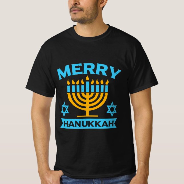 Merry Hanukkah T-Shirt (Vorderseite)