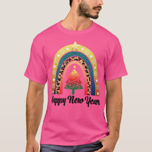 Merry Happy New Year Rainbow Funny Women Professio T-Shirt