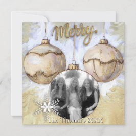 Merry Holiday Postcard Feiertagskarte