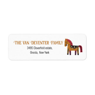 Merry Horse Return Address Label