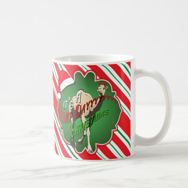 Merry Hump Day Camel Christmas HO HO HO Kaffeetasse (Rechts)