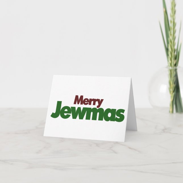 Merry Jewmas Feiertagskarte (Vorderseite)