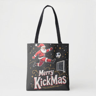 Merry Kickmas Funny Santa Claus Fußballfans
