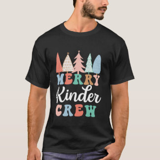 Merry Kinder Crew Kindergarten Lehrerin Kid Christ T-Shirt