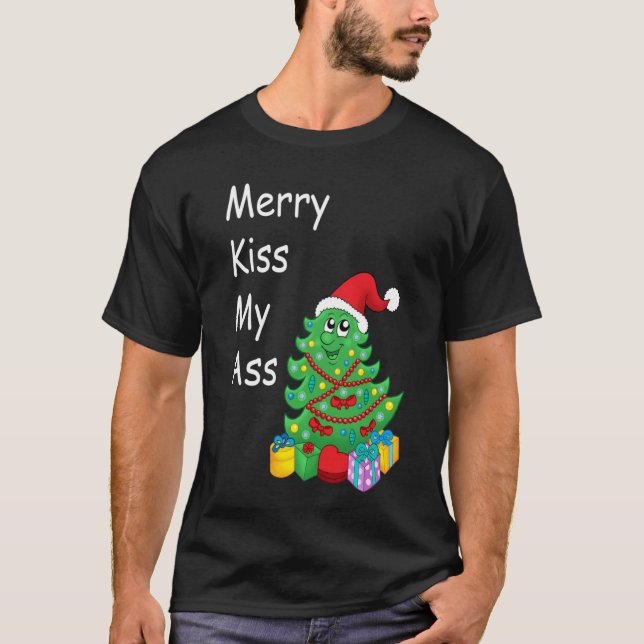 Merry Kiss-My-Ass Angepasst Scoop T - Shirt (Vorderseite)