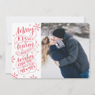 Merry Kisses Warm wünscht Foto Save The Date