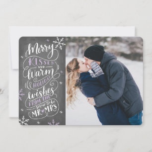Merry Kisses Warm wünscht Save the Date Foto